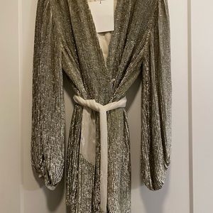 Retrofete Gabrielle Dress in Gold